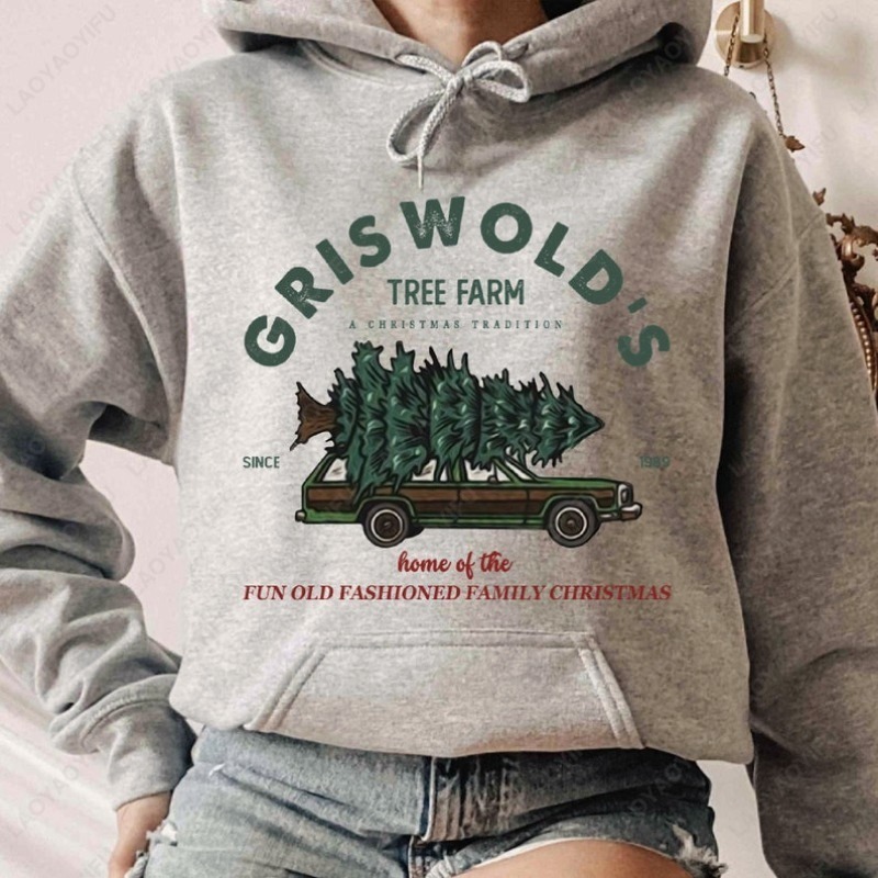 Griswold's Tree Farm Hoodie Fa - Family Tree Print avaliação e preço